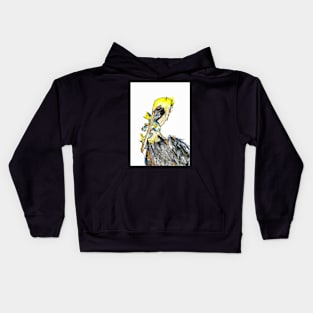 Pelican's Successful fishing day. Kids Hoodie